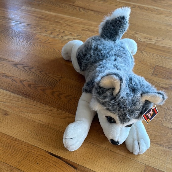 Other - Husky Plush Dog Toy - Gray and White